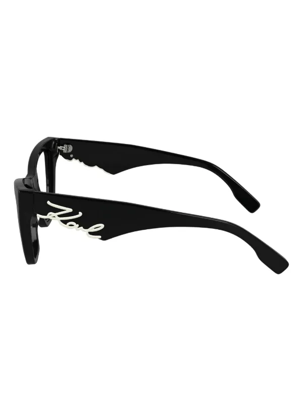 Karl Lagerfeld Black Cat-Eye RX Eyeglass Frames KL6214 Eyeglasses - Karl Lagerfeld Authorized Retailer  main image 4