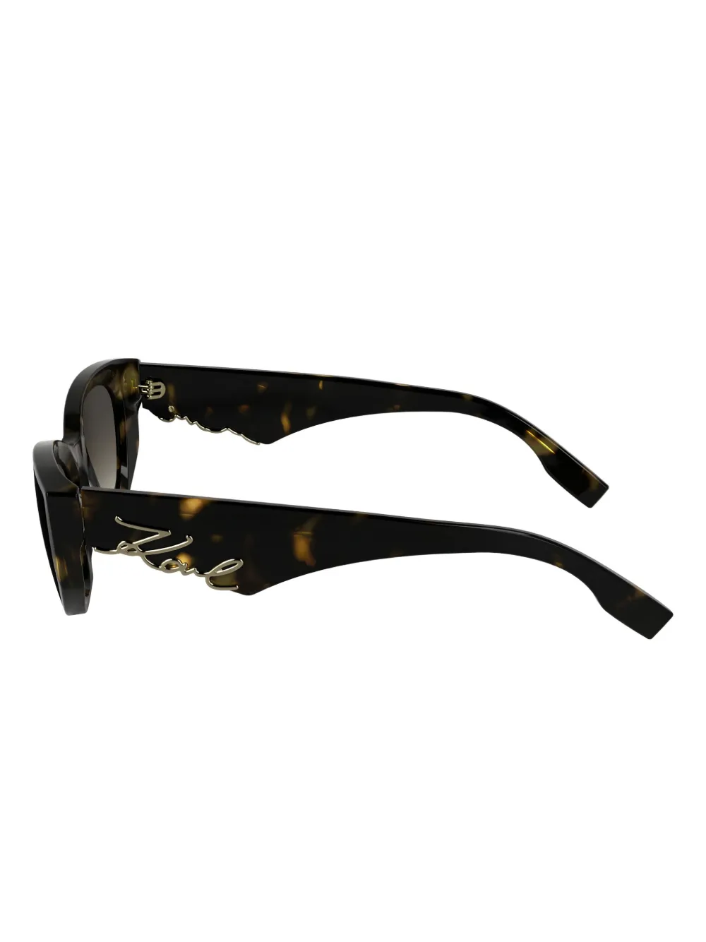 Karl Lagerfeld Zonnebril met cat-eye montuur Bruin