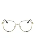 Karl Lagerfeld round-frame glasses - Gold