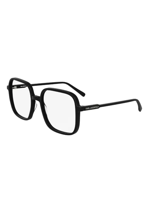 Karl Lagerfeld スクエア眼鏡フレーム | ブラック | FARFETCH JP