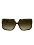 Karl Lagerfeld square-frame sunglasses - Green