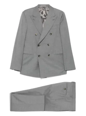 Lardini ウール スーツ | グレー | FARFETCH JP