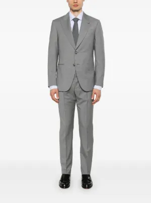 CARUSO カルーゾシルク100% スーツ サイズ48、定価25万円 CARUSO（カルーゾ）ZEROゼロ リネンソリッド2Bシングルピーク