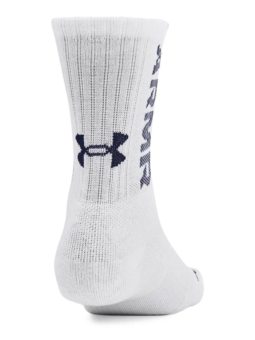 Under Armour Logo-jacquard Socks (pack Of Three) In White