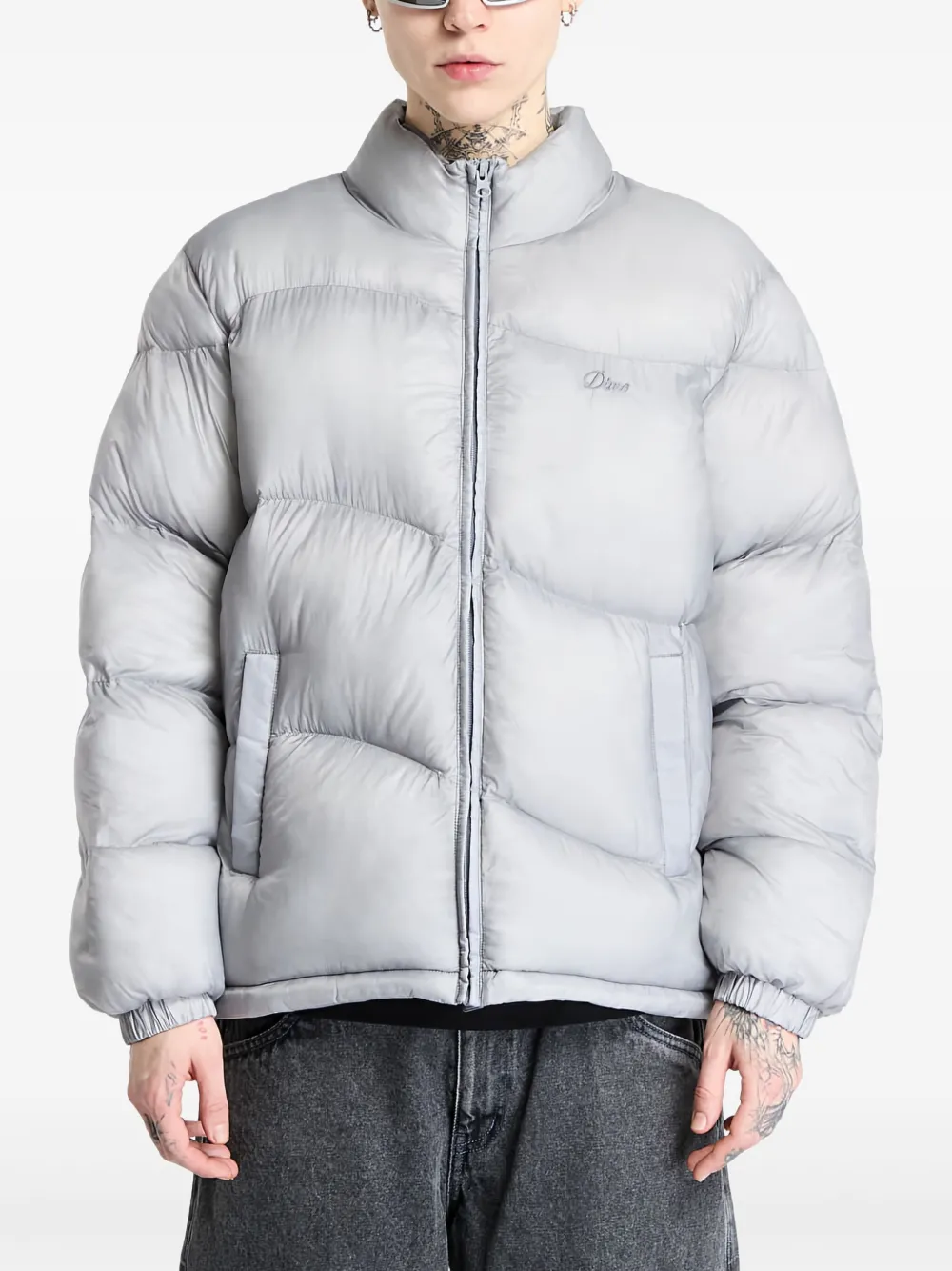 dime Classic puffer jacket | Silver | Image 1