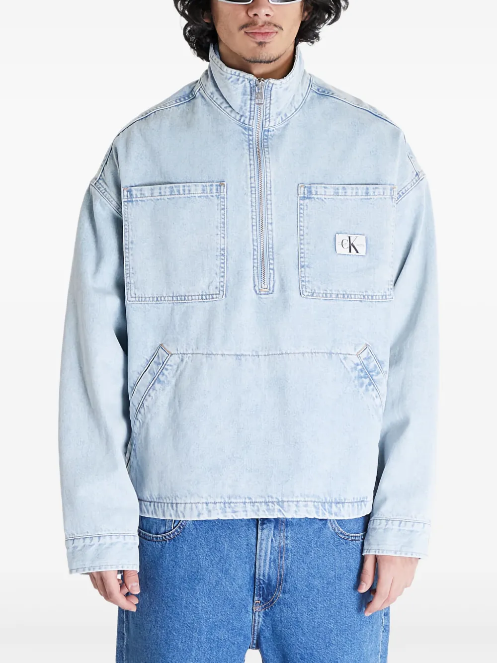 Calvin Klein Jeans veste Pop Over en jean | bleu | Image 1