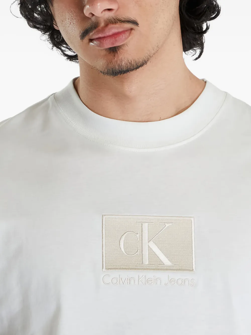 Calvin Klein Jeans Katoenen T-shirt Wit