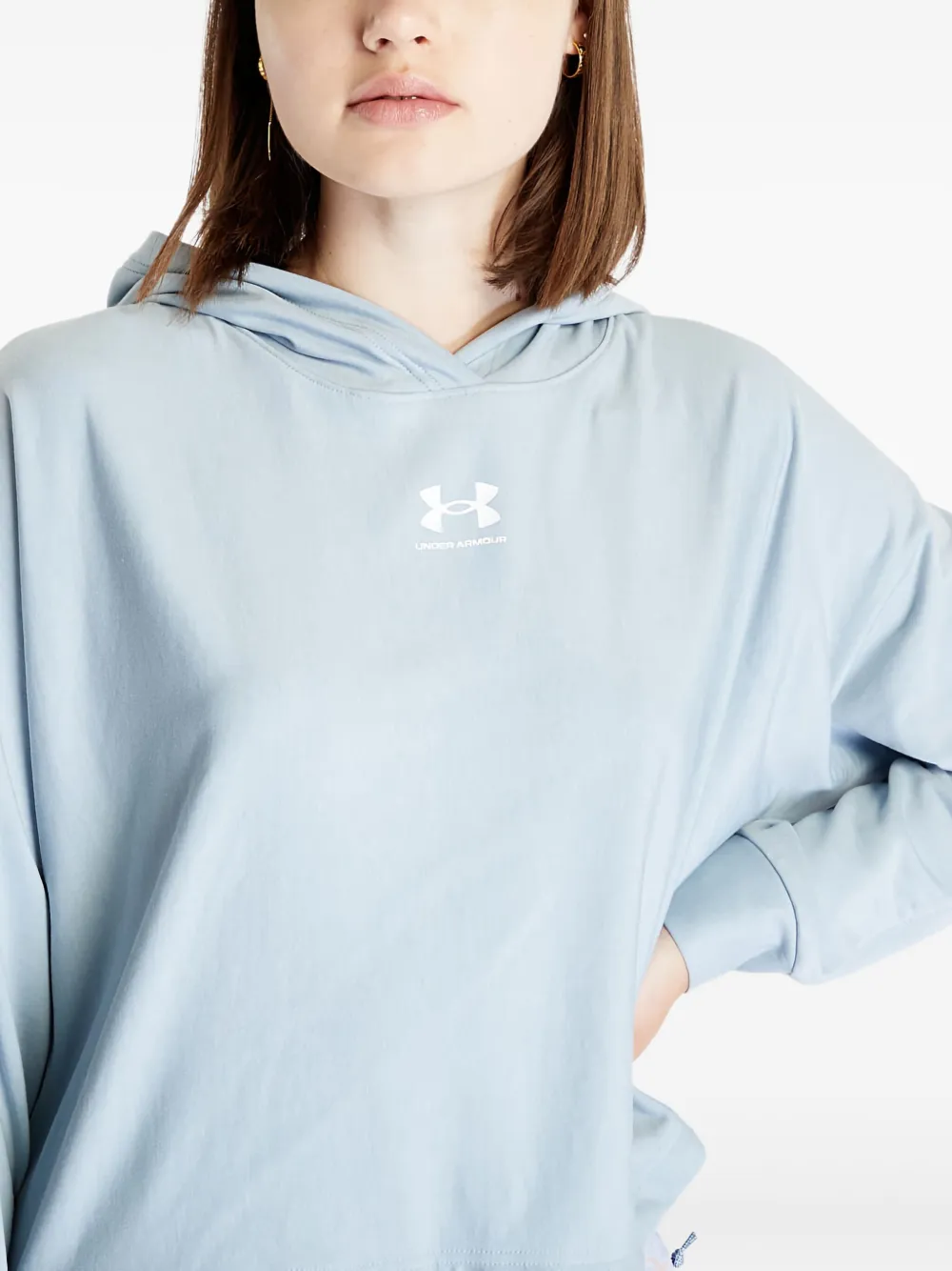 Under Armour Rival hoodie Blauw