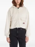 Tommy Jeans zip-up logo hoodie - Neutrals