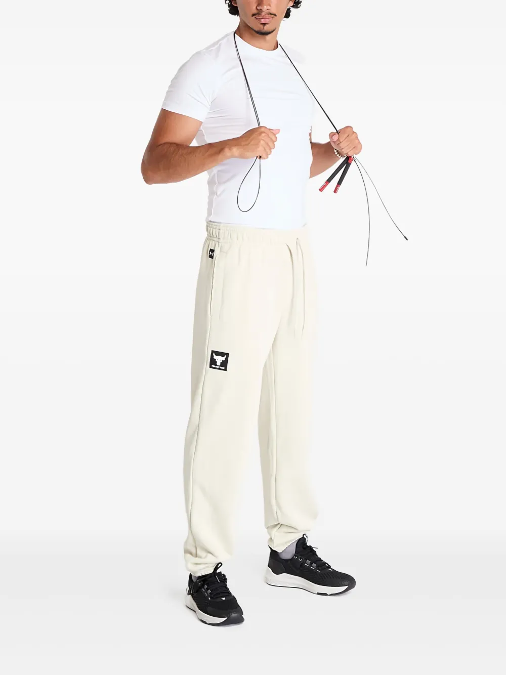 Under Armour Project Rock logo-patch track pants | Sweatpants | Image 2