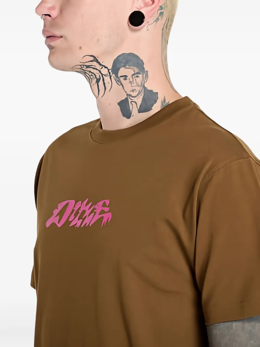 Dime Happy T-shirt In Brown
