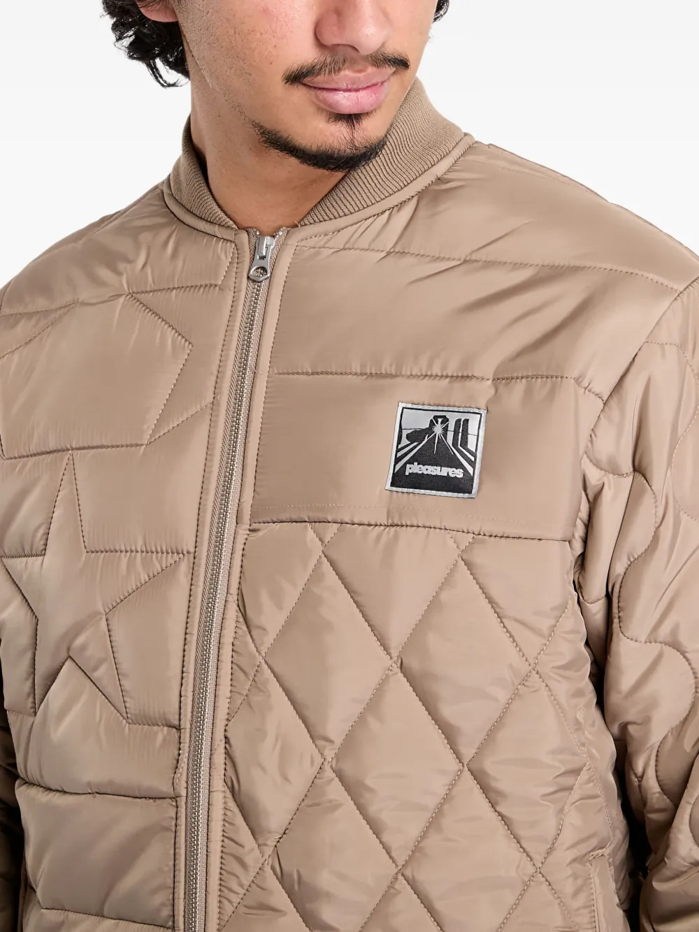 Pleasures Stonehenge gewatteerd jack Beige