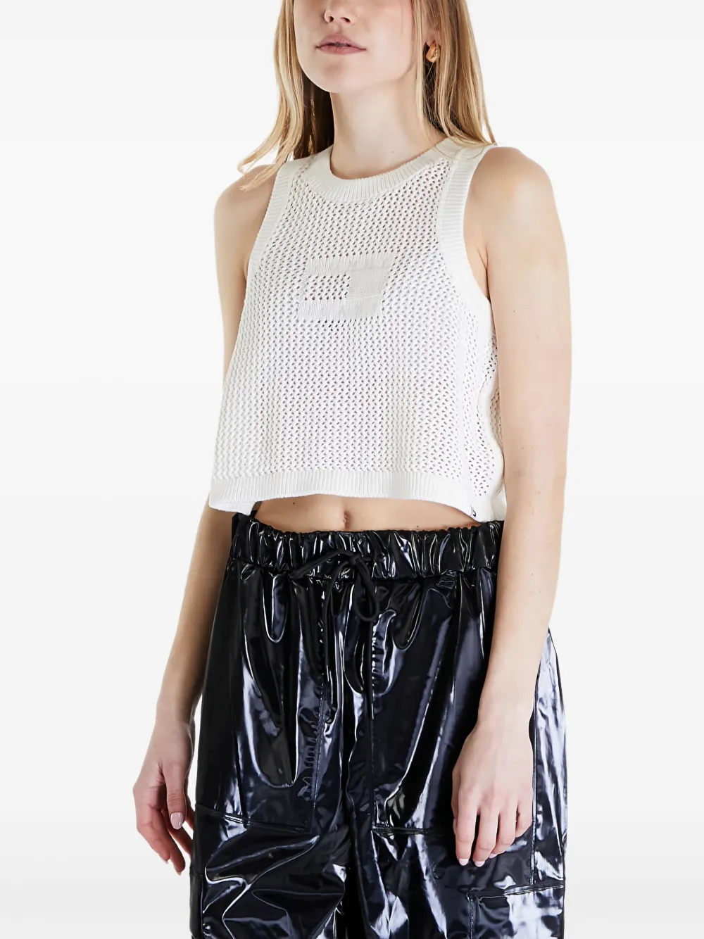 open-stitch tank top