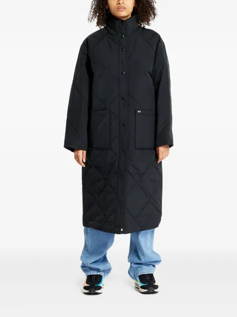 Tommy Jeans diamond-quilt coat