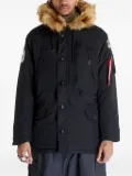 Alpha Industries faux-fur hooded jacket - Black