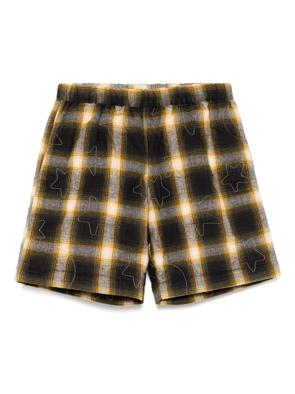 Sky High Farm checked padded shorts | Yellow | Image 1