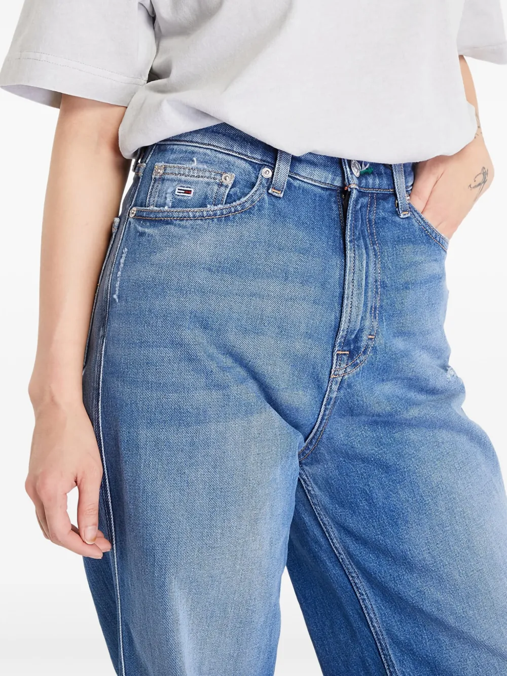 Tommy Jeans Claire jeans met wijde pijpen Blauw