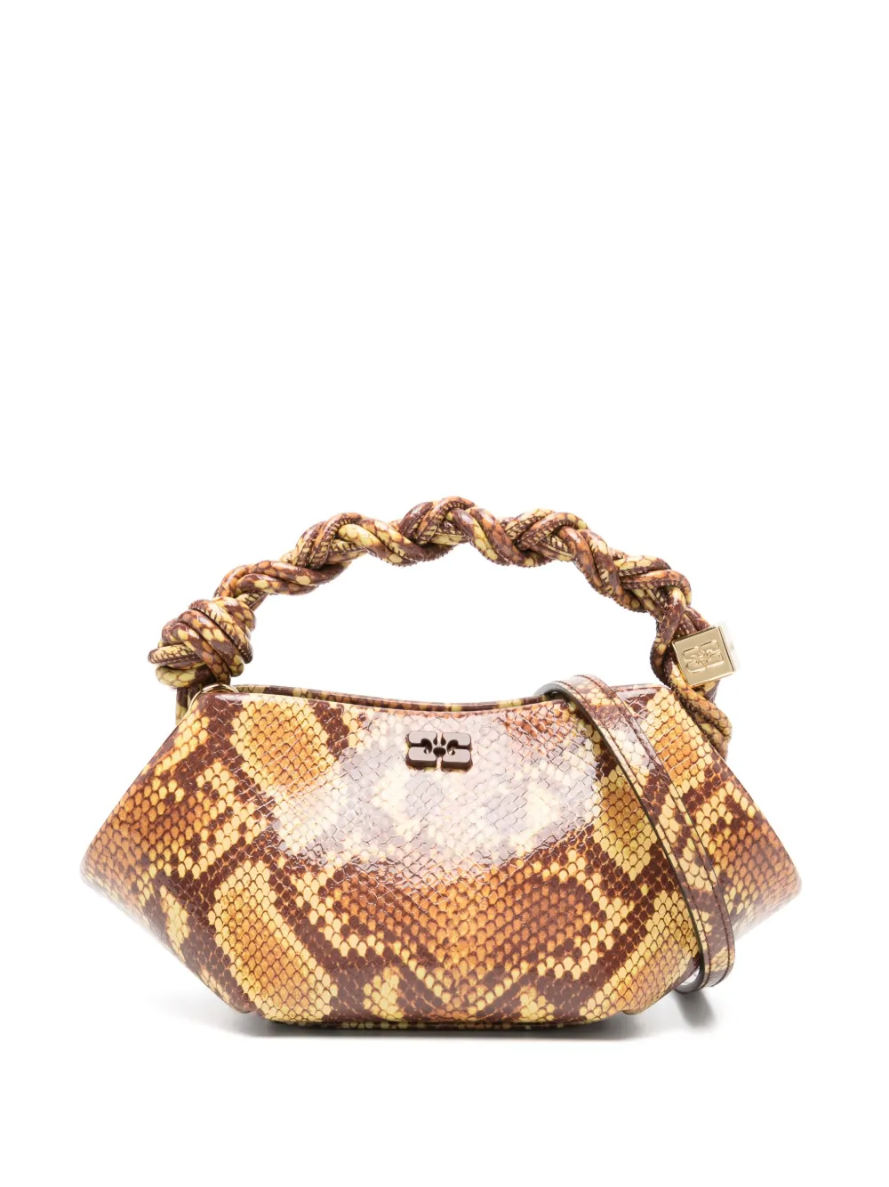 GANNI Kleine Bou shopper Geel