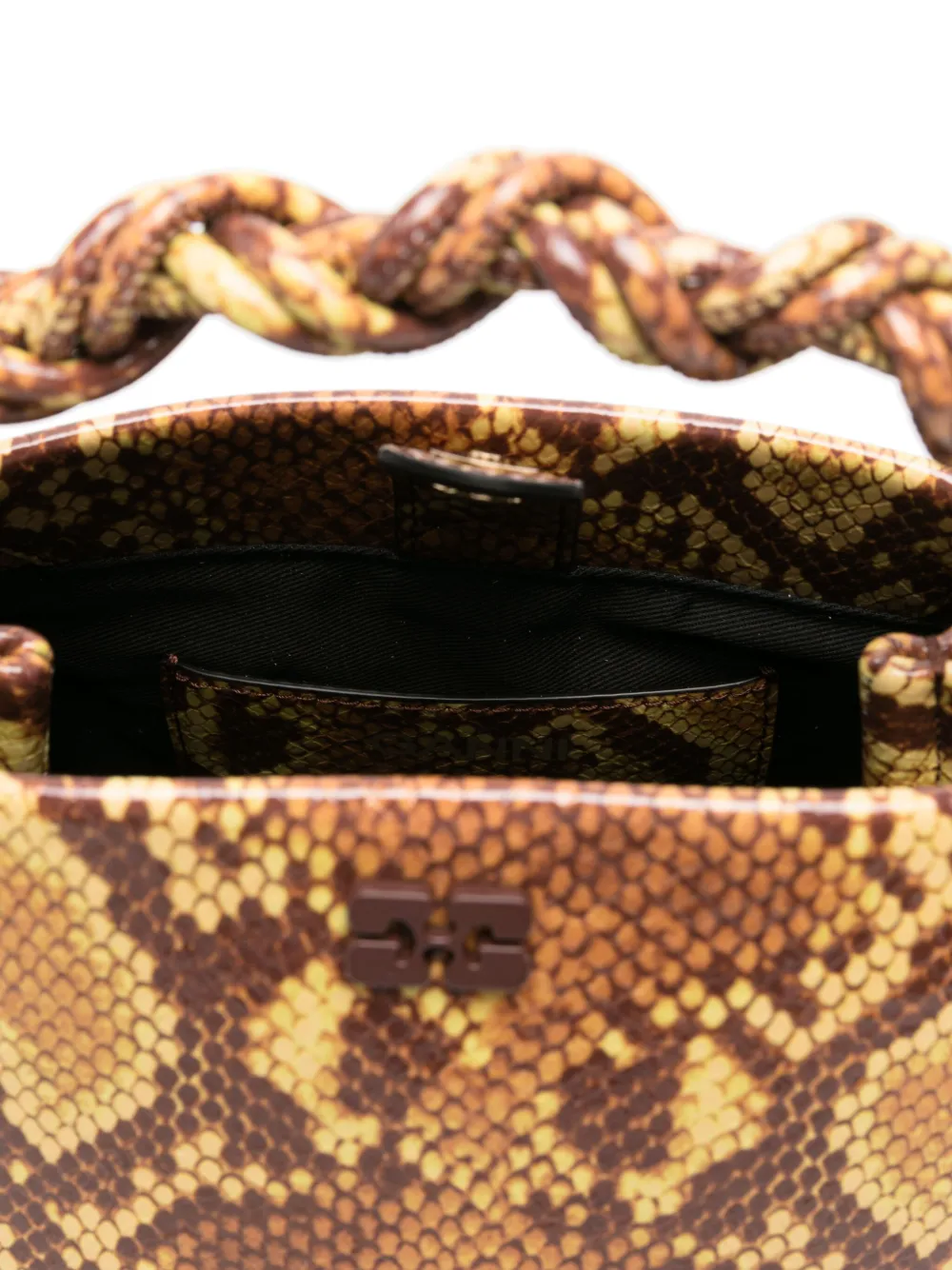 GANNI Kleine Bou shopper Geel