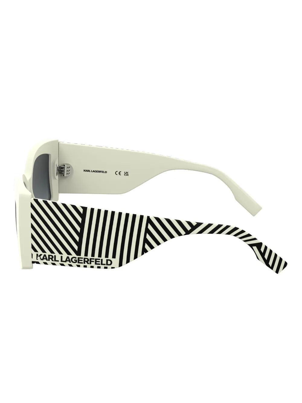 Karl Lagerfeld Zonnebril met logoprint Wit