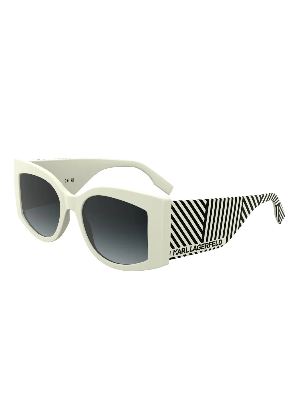 Karl Lagerfeld logo-print sunglasses - Wit
