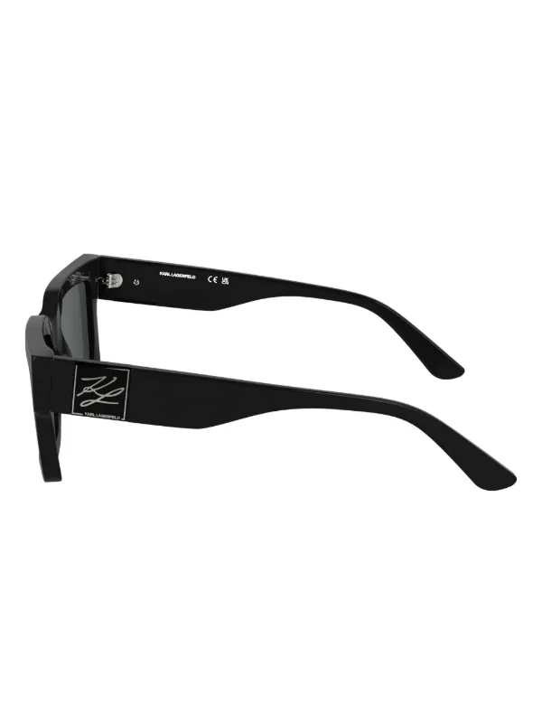 Karl Lagerfeld square-frame Sunglasses | Black | FARFETCH display picture 2