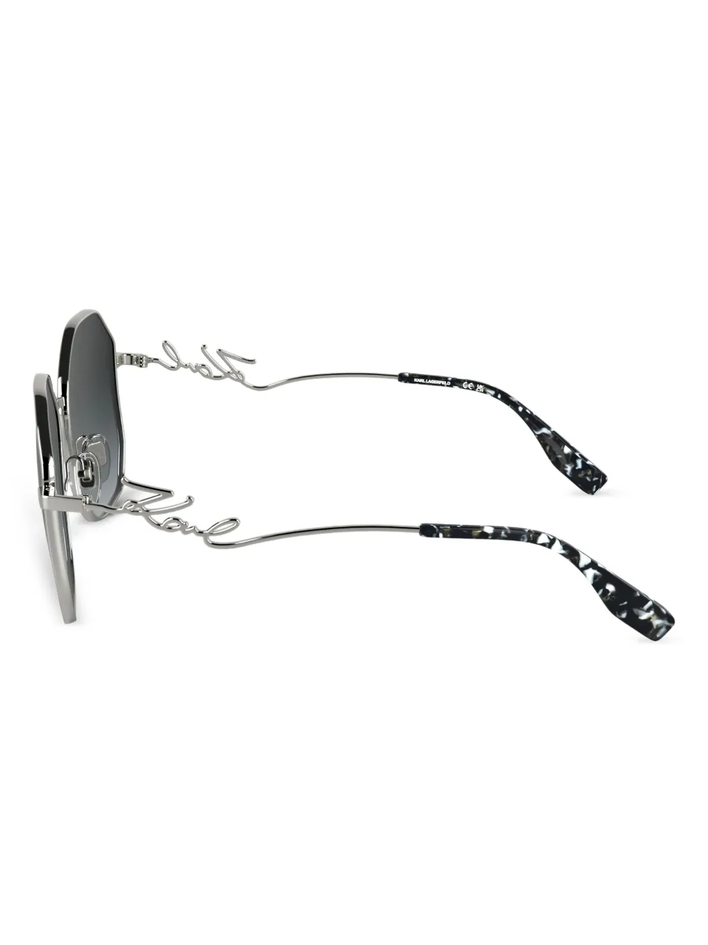 Karl Lagerfeld Karl Signature zonnebril Zilver