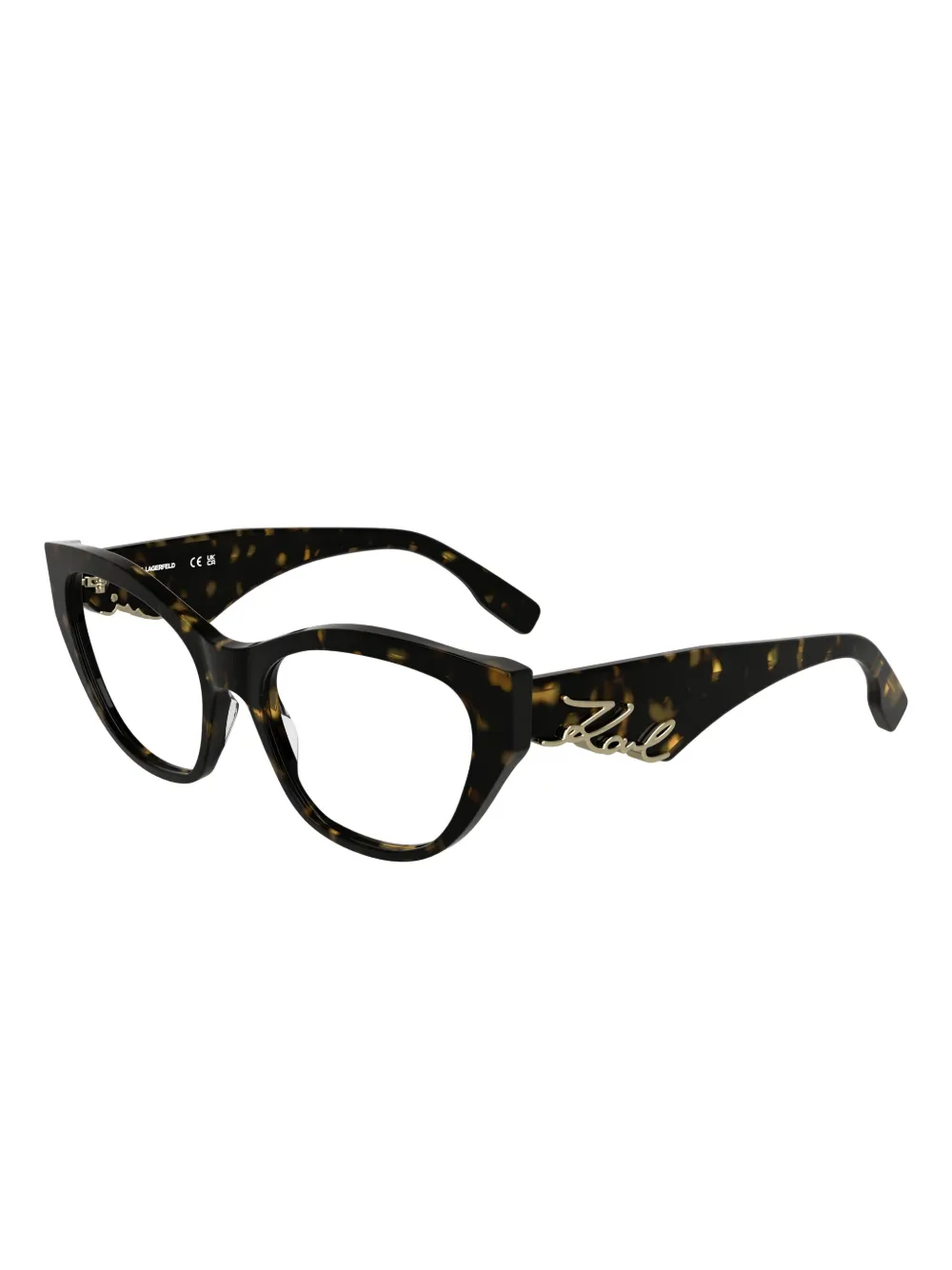 Karl Lagerfeld Zonnebril met cat-eye montuur Bruin