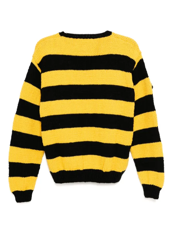 Sky High Farm Striped Jumper Yellow FARFETCH TR