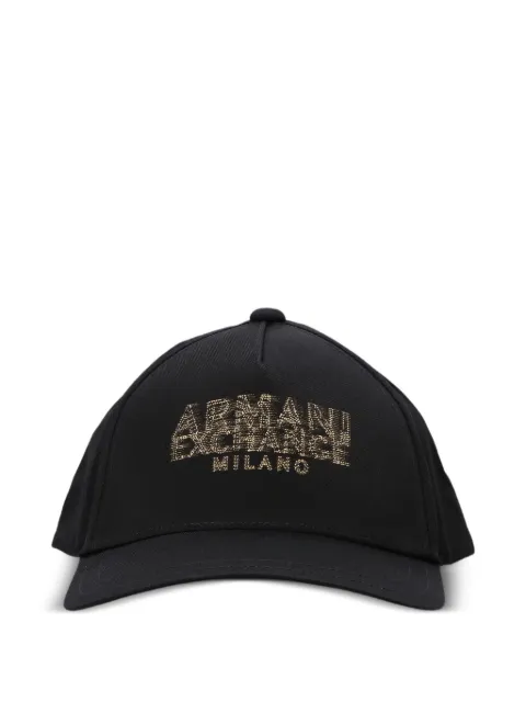 Armani Exchange logo-embellished baseball cap