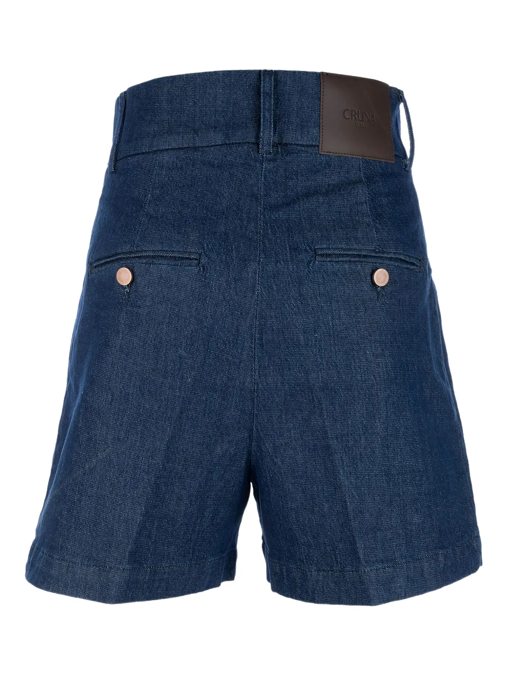 Cruna pleated welt-pockets shorts - Blauw