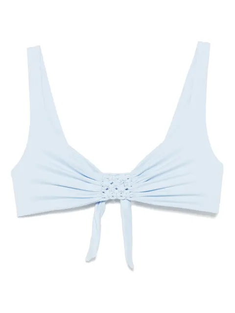 Fisico macramé-detail bikini top