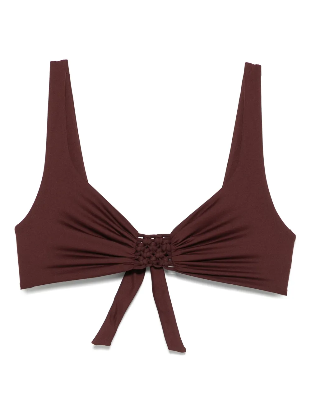 Fisico macramé-detail bikini top | Brown | Image 1
