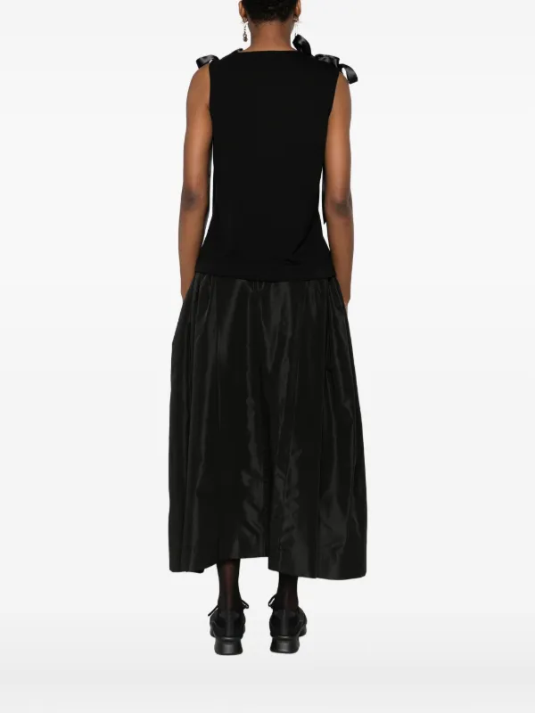 Simone Rocha リボン タンクトップ | ブラック | FARFETCH JP