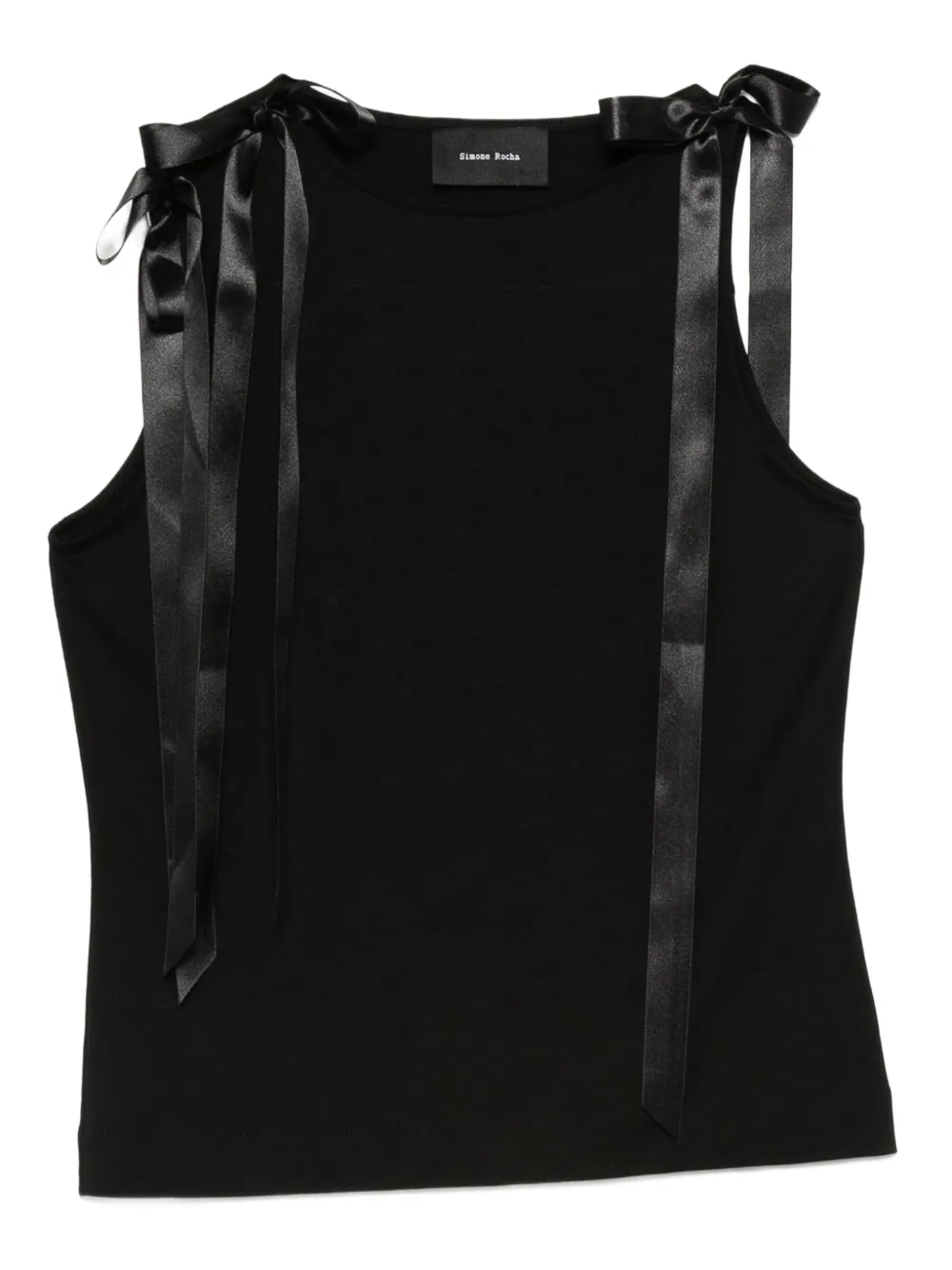 Simone Rocha Bow Ribbon Tank Top