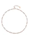SHAY 18K rose gold diamond cable-link chain necklace - Pink