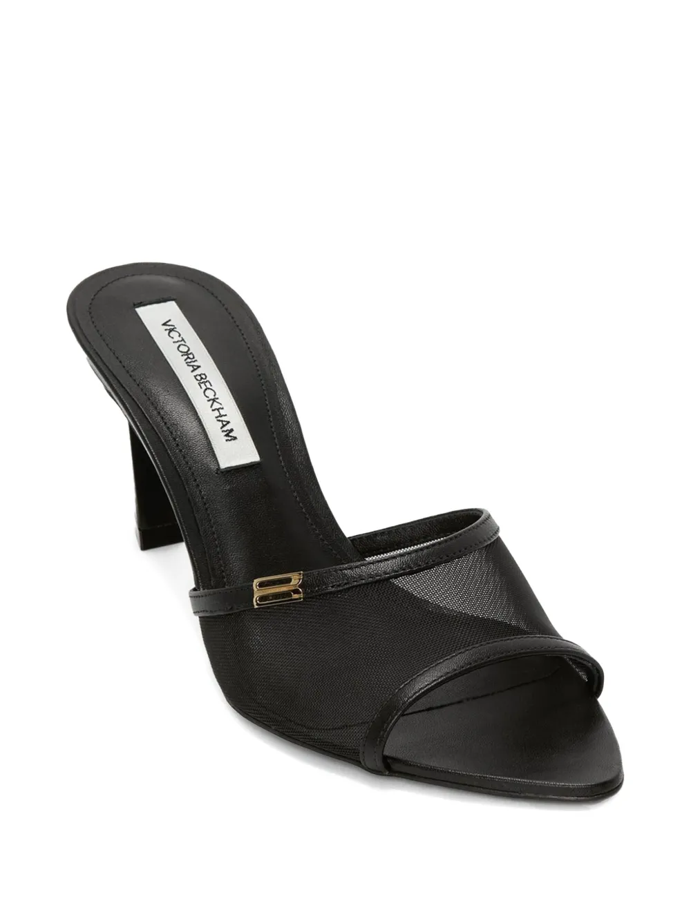 Victoria Beckham mesh mules - Zwart