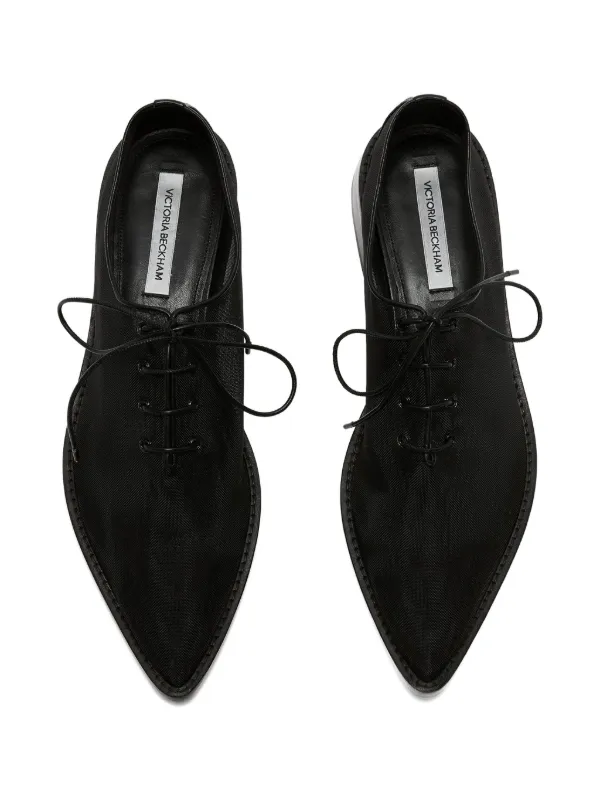 Victoria Beckham Mesh lace-up Oxfords | Black | FARFETCH JO Victoria Beckham Mesh lace-up Oxfords | Black | FARFETCH JO