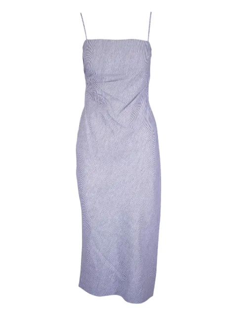 Vince vestido midi con rayas estampadas