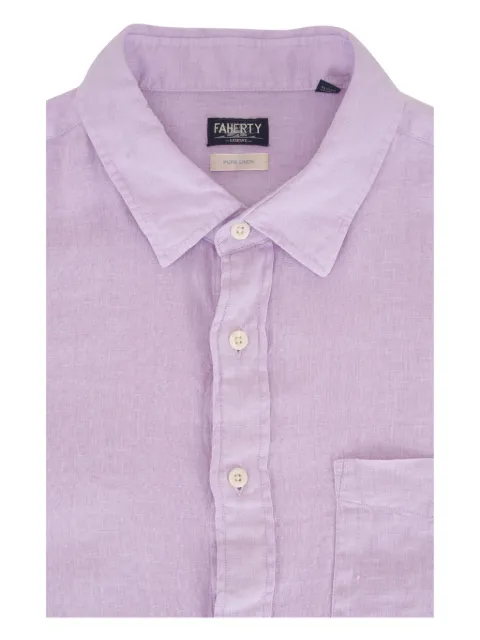 FAHERTY Dobby linen shirt