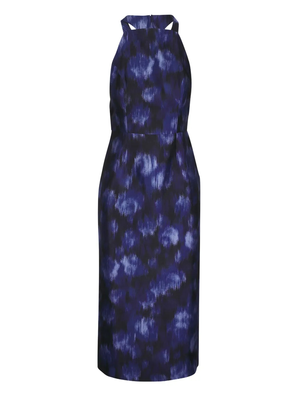 Michael Kors Midi-jurk met abstracte print Zwart
