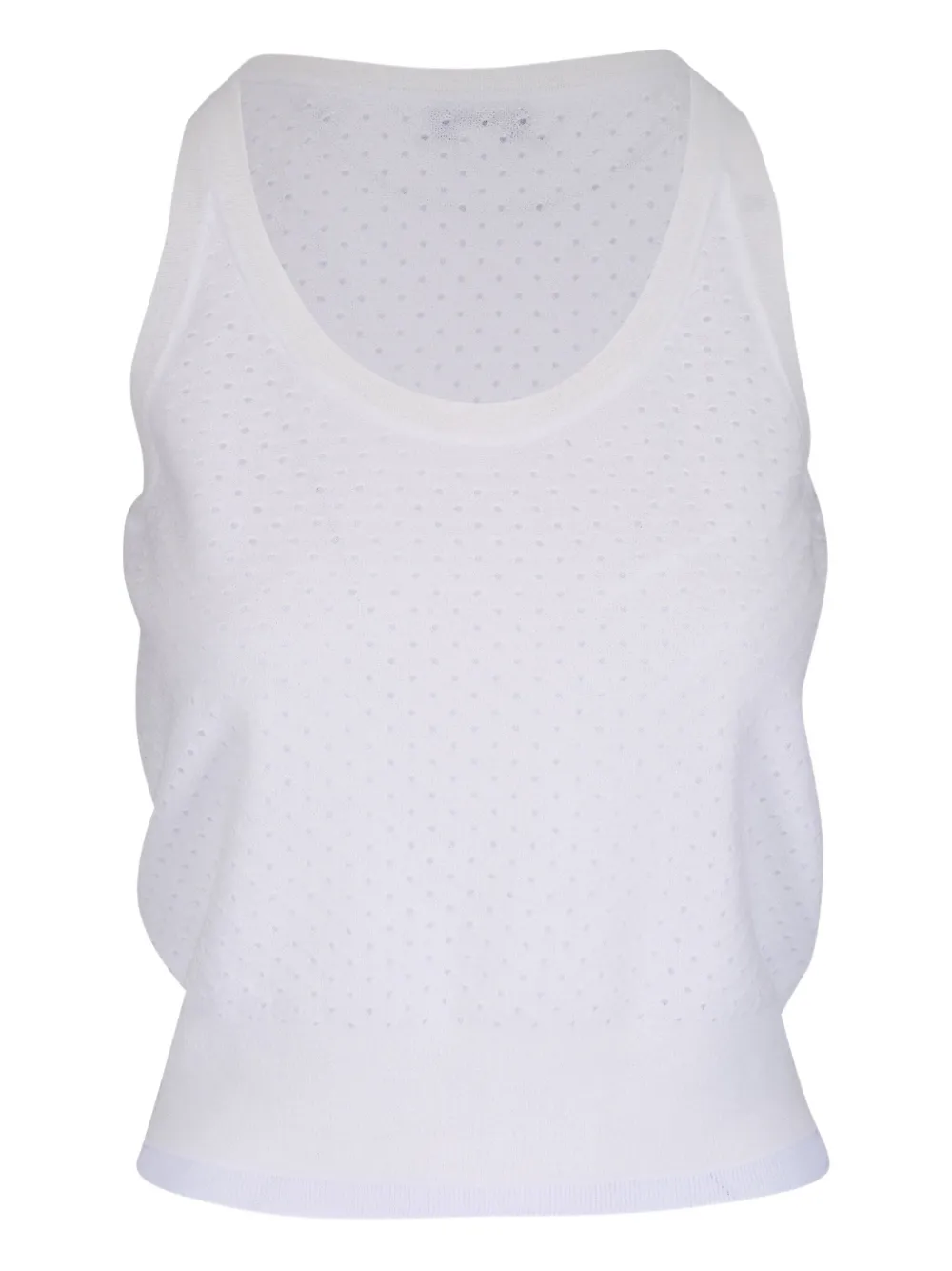 Vince Perforated-knit Top
