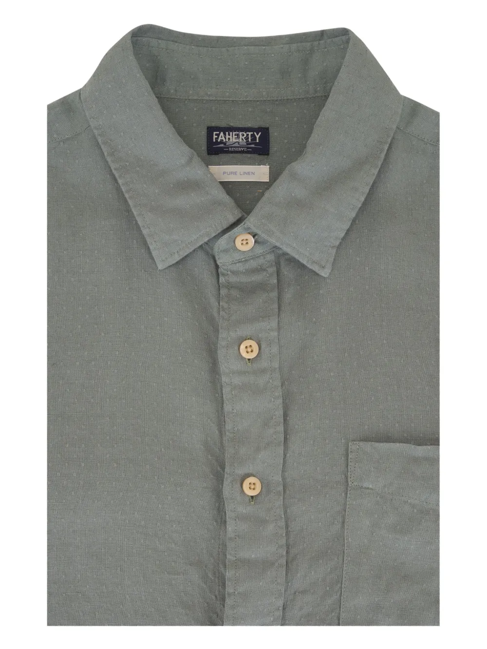 Faherty Dobby Linen Shirt