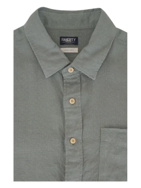 FAHERTY Dobby linen shirt