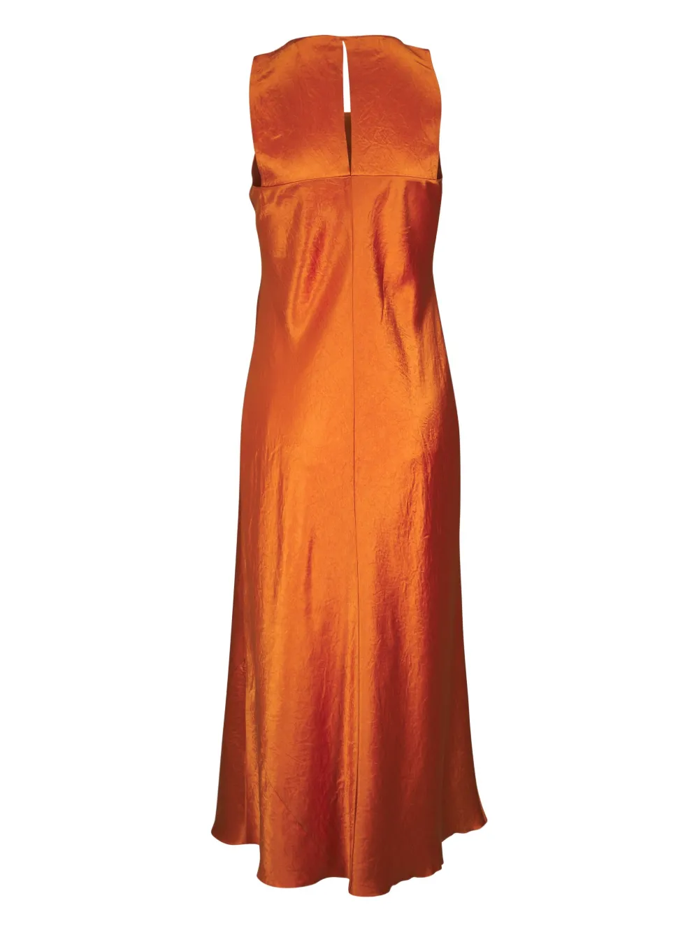 Vince Satijnen midi-jurk - Oranje