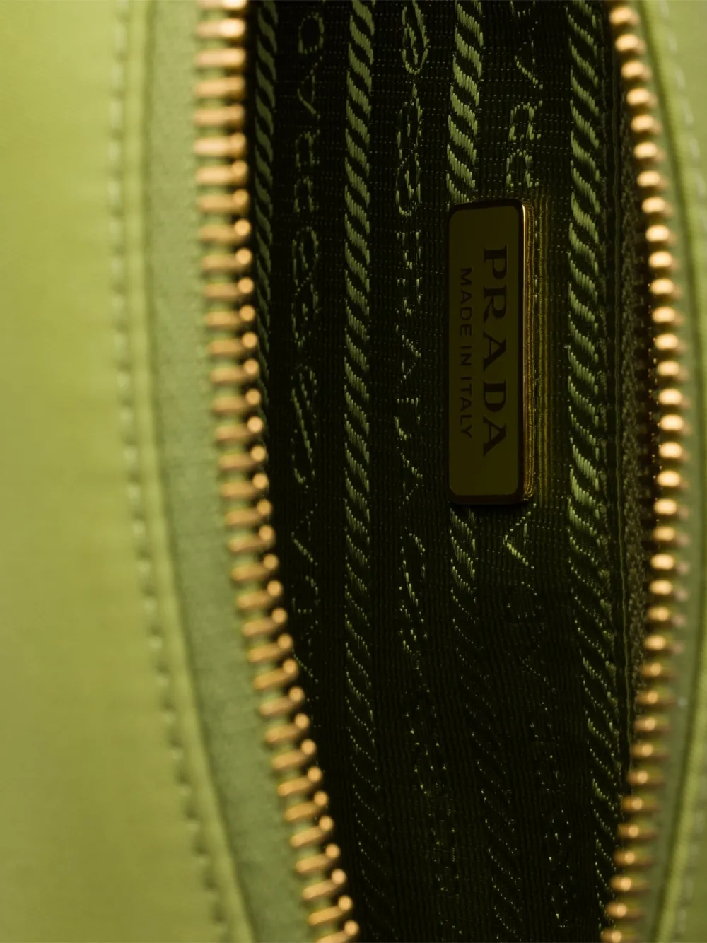 Shop Prada Re-nylon Zippered Shoulder Bag In Green
