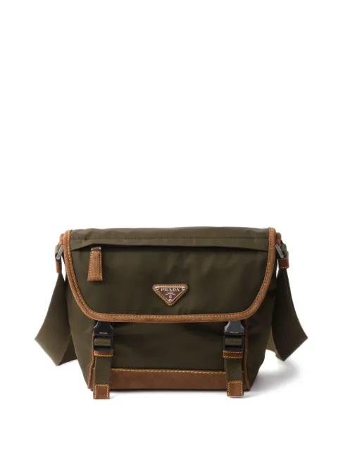 Prada medium triangle-logo shoulder bag