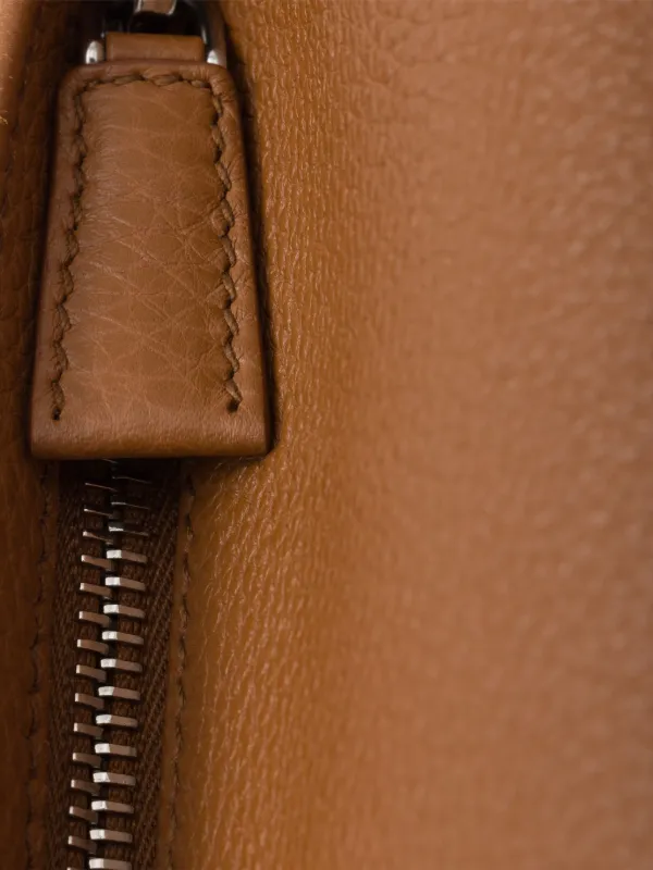 Prada Leather Messenger Bag | Brown | FARFETCH