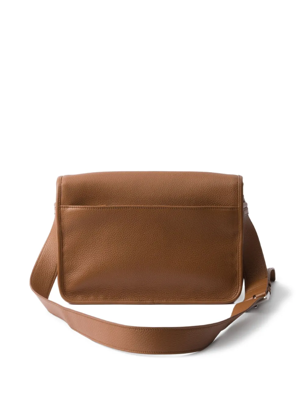 Prada Leren messengertas Bruin