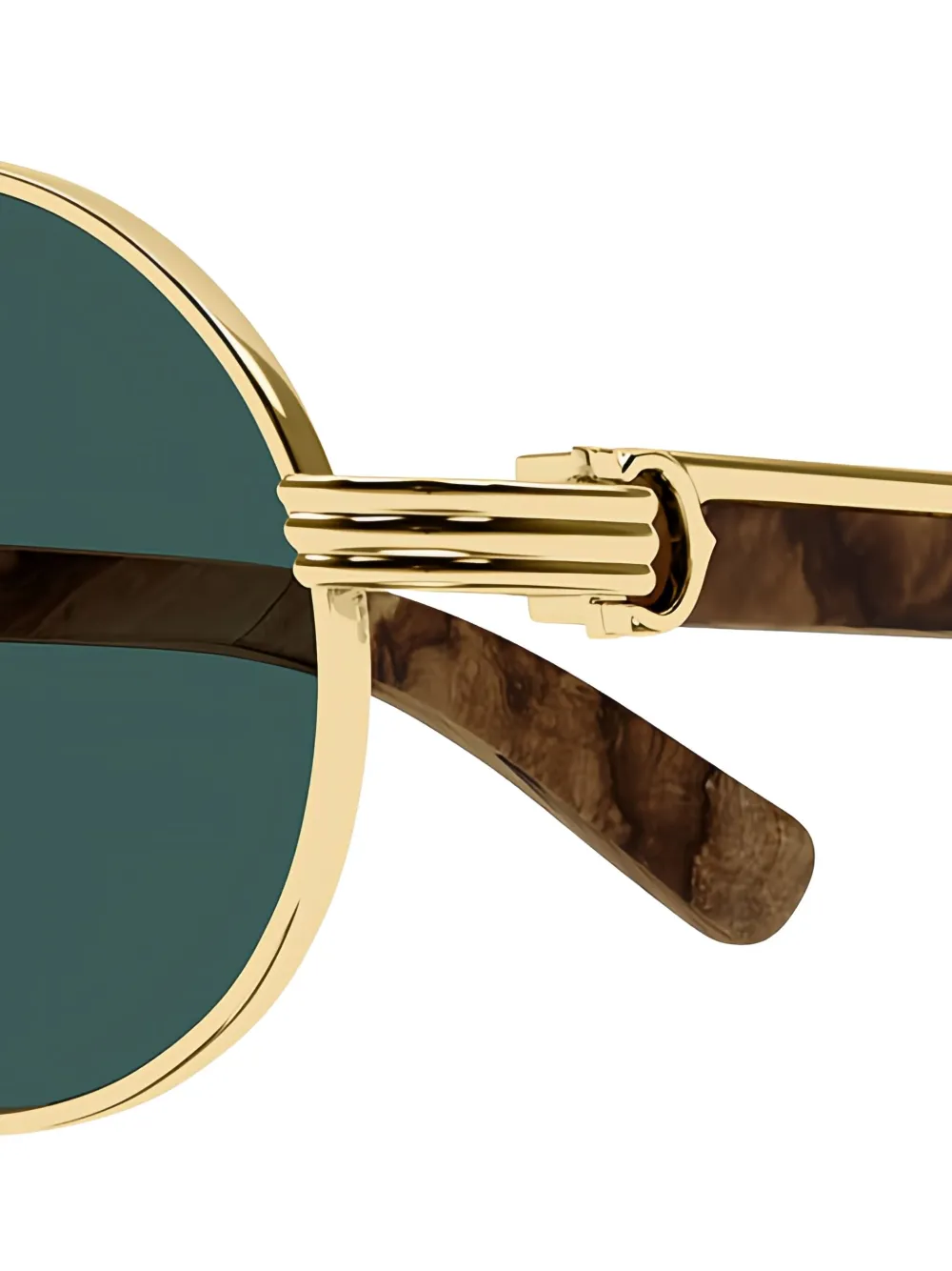 Cartier Eyewear Première de Cartier zonnebril met rond montuur Goud